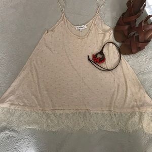 NWOT Cloud Chaser Whimsical Lace Boho Blouse M